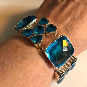 London Blue Topaz 925 Sterling Silver Bracelet